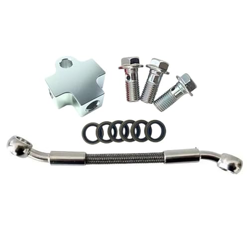 Flexible frein hydraulique moto AN3 160cm avec durite embrayage T M10