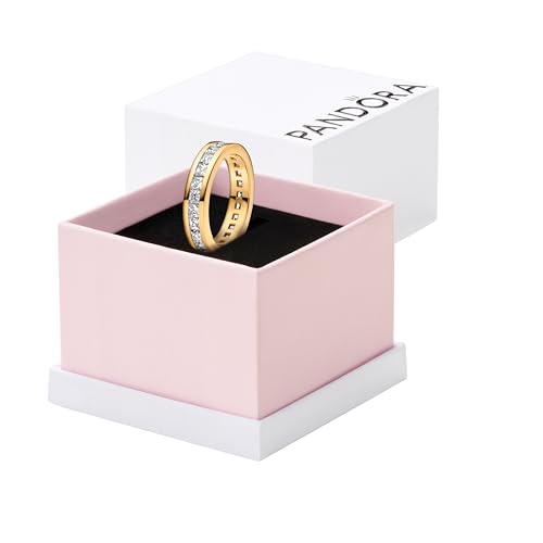 Bague Pandora Timeless le cadeau d'anniversaire idéal en argent plaqué or 14k taille 54