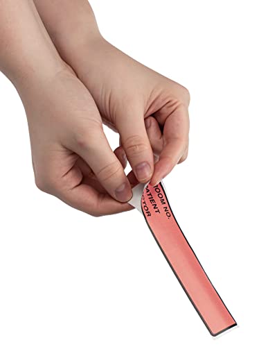 Image of Carstens Patient I.D. Adhesive Medical Chart Labels for 1.5 inch - 4 inch Ring Binder Spines - Pre-Printed Sticker Labels (Room No. / Patient /Doctor), 5 3 /8 inch x 1 3 /8 inch, Rose, Roll of 200