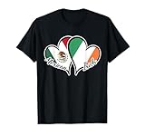 Mexico Ireland Flag Heart Half Mexican Half Irish T-Shirt