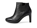 Clarks Women's Ambyr Rise Ankle Boot, Black Leather, 9