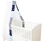 sebra betthimmel blau SANFTER SCHLAF: Babys Schlafplatz wird durch den Kinderbett Himmel etwas abgedunkelt. So dringt kein störendes Licht von außen ein und dein Baby kann ganz entspannt und sanft durchschlafen.