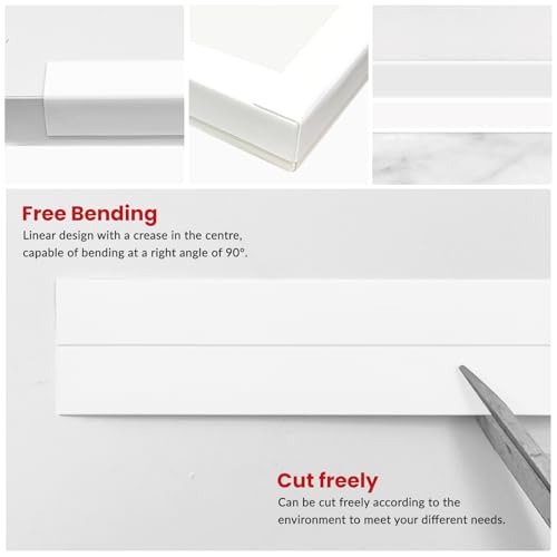 Image of SNAIL GARDEN 1 Roll White Sealant Caulk Strip with 2 Pcs Caulking Tool,Upgraded Non-Trace Caulk Tape,Self Adhesive Caulking Tape for Toilet Base,Bathroom, Bathtub, Kitchen, Wall Floor(3.2Mx3.8CM)