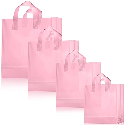 Sacs de courses transparents avec fond carton et poignée pour petite entreprise
