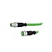 Sensor Cables / Actuator Cables M12-D 4PIN M/F STRT DBL END 1.0M PVC