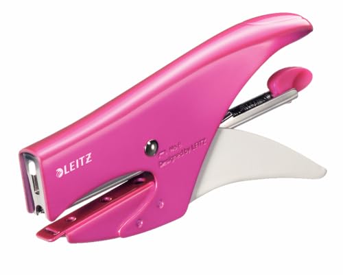 Cucitrice A Pinza Leitz WOW - Gialla, Capacità 15 Fogli, Con Punti, Design Ergonomico - Foto 10