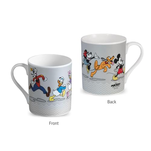 Image of Clay Craft - Official Disney Mugs : Donald Duck & Friends Running Print, Fine Ceramic Coffee Mug, 360 Ml |Cartoon Character Gift Mug for Kids & Adults | Microwave & Dishwasher Safe