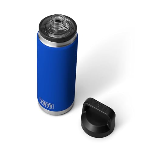 Image of YETI Rambler 26 oz Bottle, Leakproof, Vacuum Insulated, Stainless Steel with Chug Cap, Royal Blue