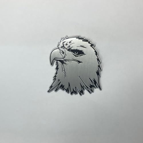 Image of 1-PC Eagle Badge Emblem in Stunning Chrome Finish - Elevate Your Ride with a Symbol of Freedom and Power - A Shiny and Majestic Automotive Accessory for Your Car or Motorcycle