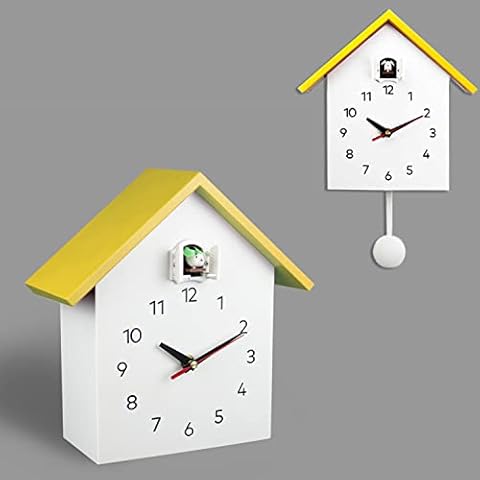 Kuckucksuhr, Kuckuck-Wanduhr mit Pendel - Vogeluhr, natürliche Vogelstimme oder Kuckucksanruf, Kuckuck Pendelquarz-Uhr für Zuhause Wohnzimmer Schlafzimmer Dekor Geburtstagsgeschenke Cover