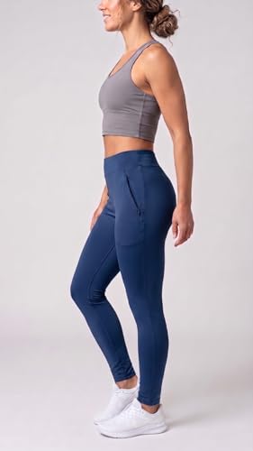 Image of Mehrang Stretchable Yoga Pants for Women & Gym Pants for Women Workout with Mesh Insert & Side Pockets