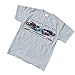 Chevy Chevelle, Camaro, Nova & Impala Muscle Car T-Shirt 100% Cotton Preshrunk, Grey, Large