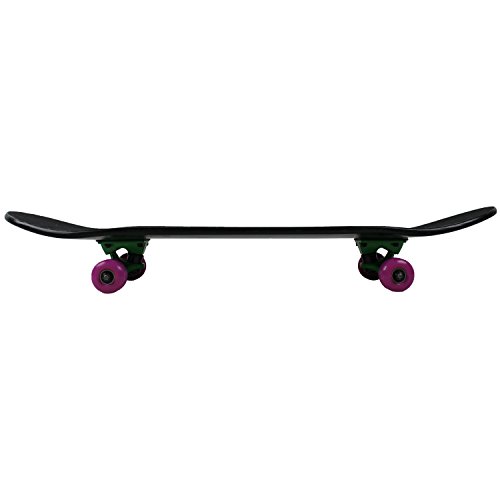 Krown Complete Skateboard Rookie Series Black/Green/Purple 7.75" Wide #TOP3