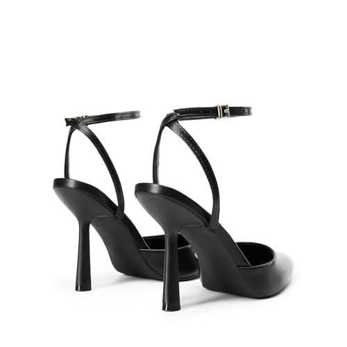 Image of DREAM PAIRS Pointed Toe Heels Ankle Strap Pumps | Closed Toe,3.94-Inch High Heels,Party Wedding Sexy Dress Shoes for Women