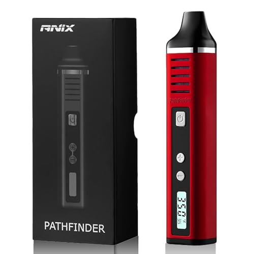 SOLOVAPE Pathfinder Dry Herb Vaporisers with 1800mAh Battery Dry Herb Vaporizer with Isolated Air Path(No Nicotine)-Red