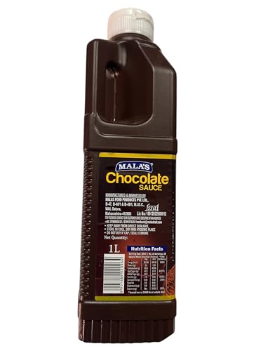Image of Mala's Chocolate Syrup Sauce, 1000 Millilitre (Pack of 2)