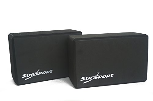SueSport Set of 2 Yoga Blocks, Large Size 9