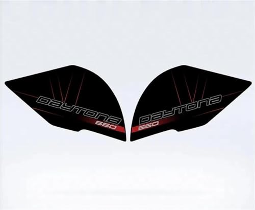 Kit calcomanías antideslizantes Daytona 660: protector de tanque Color1 mitad columna