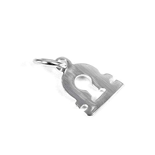 Preisvergleich Produktbild Kleiner Sterling Silber 2D Waage Sternzeichen Charm Anhänger
