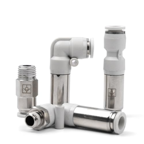 Clapet anti-retour pneumatique SPV-10, raccord instantané droit haute précision