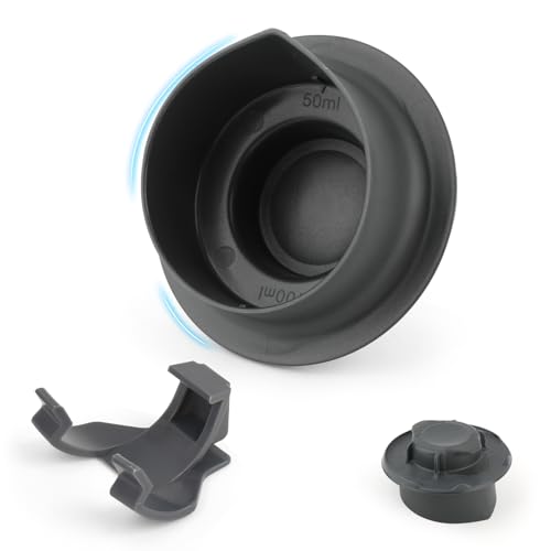 TGHongKy Vaso Extraíble Medidor para Thermomix TM5/TM6 100 ml y 50 ml Marcado con Clip para Tapa de...