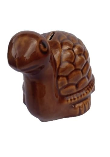 AATHI Traders - Beautiful Tortoise Shape Piggy Bank Gullak/Money Bank/Coin Box | Ceramic Money Saving Coin Bank for Kids,Boys and Girls| ATM for Kids | Ceramic Coinholder