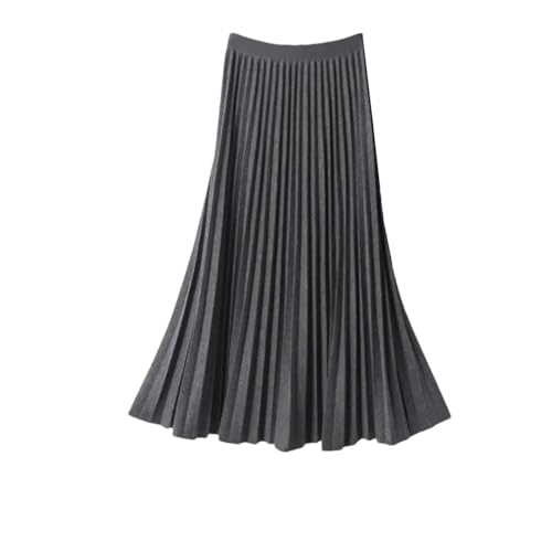 スカート helk SLIT PLEATED SKIRT (GRAY) Light Grey Skirt – GENZEE