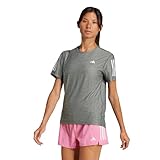 Adidas Women's Own The Run Running T-Shirt, Grey/White Melange, Small