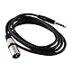 CENPEK Stereo-Audiokabel TRS 6,35 mm Stecker auf XLR-Stecker, 2 m, für Mischpulte, Mikrofone, Lautsprecher, Studio, Live-Tonaufnahmen