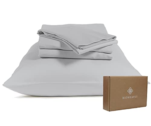 BIOWEAVES 100% Organic Cotton Sheets, 300 Thread Count 3-Piece...