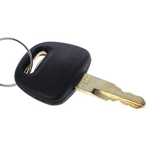 SHOTAY 4pcs Excavator Ignition Keys For Hitachi & Hitachi ZAX Grab BU0028, Black and Golden, 58mm/2.28" - Image 4