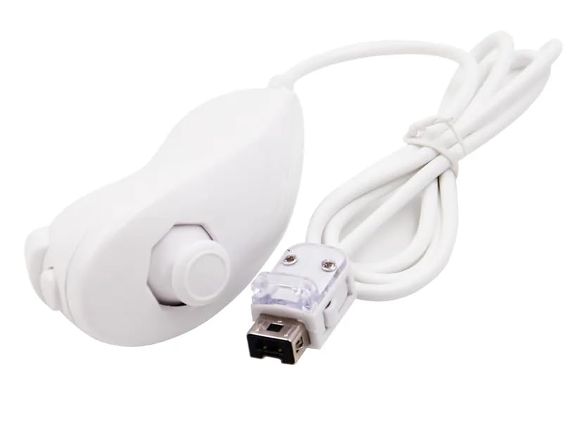 Memashop.com Wired Nunchuk for Nintendo Wii And Wii U Consoles- White Color-picture-12