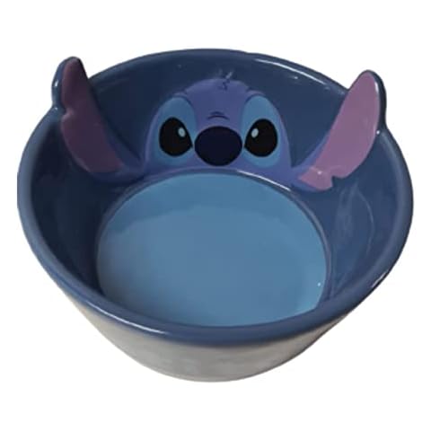 Disney Lilo & Stitch Pet Bowl Dog Cat Food Water Feeding Dish (Stitch Pet Bowl) Cover