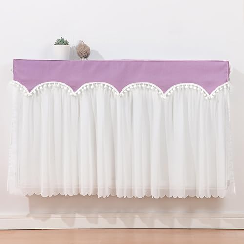 Cache-radiateur en dentelle haut de gamme décoration violet