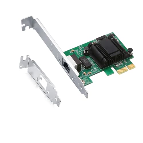 Image of H!Fiber.com 1G Gigabit Ethernet Converged Network Adapter (Nic),Compatible Intel 82574L Single RJ45 Port, PCI Express Card, Same As Expi9301Ct, Nic Card For Desktop, Multi