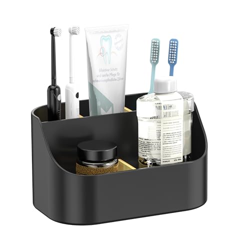 5-Slot Black Countertop Caddy