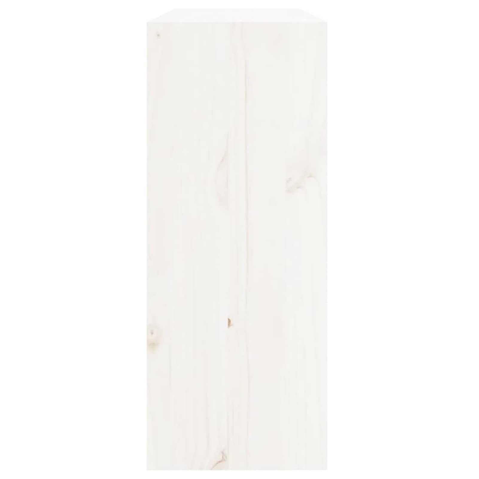 ShGaxin Botellero, Botellero Vino, Botellero Cocina, Wine Rack, Estante Vino, Soporte Botellas Vino, de Madera Maciza de Pino Blanco 62x25x62 cm