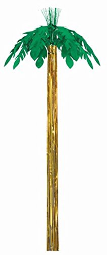 Metallic Palm Tree Party Accessory (1 count) (1/Pkg)