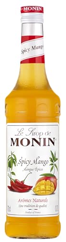 MONIN Premium Spicy Mango Syrup 700ml for Cocktails and Mocktails. Vegan-Friendly Allergen-Free 100% Natural Flavours and Colourings