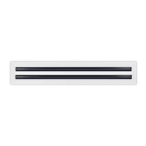 Image of BUILDMART - 24x4 MUD-in Air Vent Cover - Drywall MUD in White Air Vent - MUD Linear Slot Diffuser - Register Grille for Ceiling and Walls - Texas Buildmart