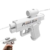 Prank Water Gun, Prank Gun, Prank Squirt Gun, Streich-Wasserpistole, Zwei-Wege Kreativer Wassersprinkler, Lustige Wasserpistole für Erwachsene und Kinder (Weiß)