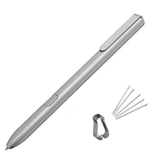 Biu-Boom Tab S3 Replacement Stylus S Pen for Samsung Galaxy Spen 9.7 SM-T820 SM-T825 T827 EJ-PT820BBEGUJ Touch Screen Stylet for Samsung S Pen for Tab S3/Tab A/Note/Galaxy Book/Book+Tips/Nibs(Sliver)