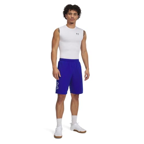 Image of Under Armour Men's Tech Graphic 10 inch Shorts, (403) Royal / / White, X-Large