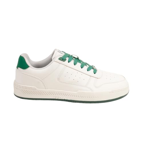 Image of WROGN Men's White & Green Sneakers