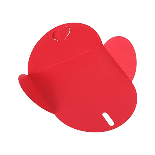 PATIKIL Gift Card Envelopes, 36 Pack Heart Shaped Clasp Small Gift Cards Holder Mini Envelope for Birthdays Weddings Red - Image 4
