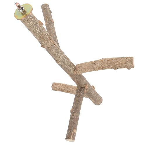 Toddmomy Natural Bird Perch Stand for Parakeets Cockatiels Conures Cozy Climbing Branch for Birds Present for Bird Lovers Encourages Exercise Natural Chewing Behavior