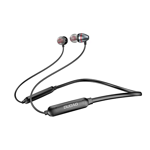 DUDAO U5Plus in-Ear Wireless Bluetooth Earphones with Mic, TF Memory Card MP3 Support, Noise Cancelling Microphone (Black) (U5H)