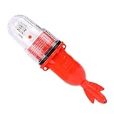 Xoeryoy BARCAS BARCAS Guardia Costera aprobada con Luces Marinas electrónicas Luces Rojas y Verdes Señales Impermeables de Emergencia para Redes de Pesca, Boyas y Botes