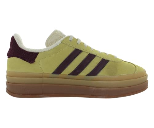 adidas Gazelle Bold Womens Shoes Size 10, Color: Yellow/Burgundy-Yellow2