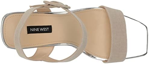 Nine West Women's Courts Wedge Sandal, Natural 110, 6 | Image 4